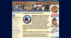 Desktop Screenshot of californiaindianeducation.org
