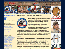 Tablet Screenshot of californiaindianeducation.org